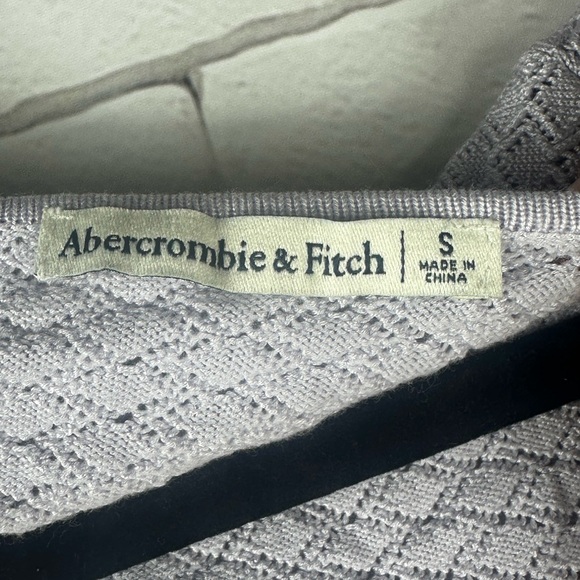 Abercrombie & Fitch Women’s Bodysuit Long Sleeve Squareneck Pointelle Lilac | S - Picture 6 of 11